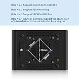 Glovary Firewall Mini PC J6413 4 Core, 4 x i226V 2.5GbE LAN Fanless OPNsense Micro Appliance, DDR4 8GB RAM 128GB SSD, AES-NI, 2HD+USB-C 3 Display, Router Computer Hardware, 2 x NVMe Slot, 2 x SATA3.0 - Image 7