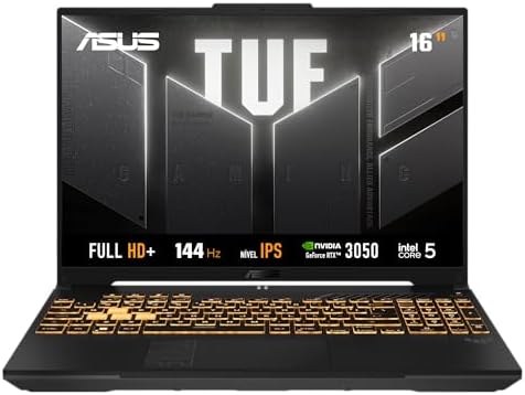 Notebook ASUS TUF Gaming F16 Intel Core 5, RTX 3050, 16 GB, 512 G...