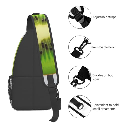 Bolso Bandolera Unisex Negro para Viaje y Senderismo miniatura 4