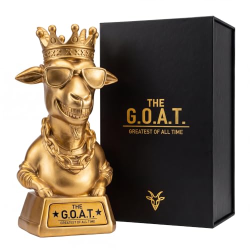 JHCPKS Goat Trophy Award 7.00 inch G.O.A.T. Resin Award for Fantasy Football