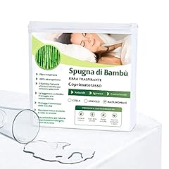 Coprimaterasso Matrimoniale Impermeabile 160 X 190 - Tessuto Spugna Di Bambù Naturale Super Morbido - Angoli Super Elastici Fino a 30 cm - Rinfrescante, Traspirante,Silenzioso, Antiacaro, Anallergico