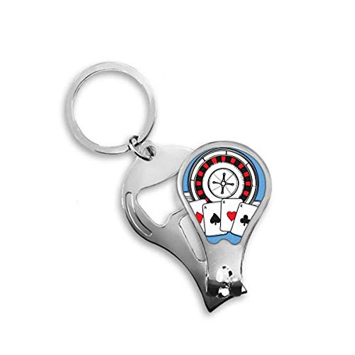 Coupe-ongles ergonomique en acier avec design de jetons de poker pour une pédicure soignée