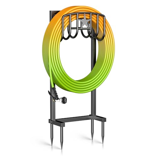 Mogaath Garden Hose Holder – Heavy-Duty Freestanding...