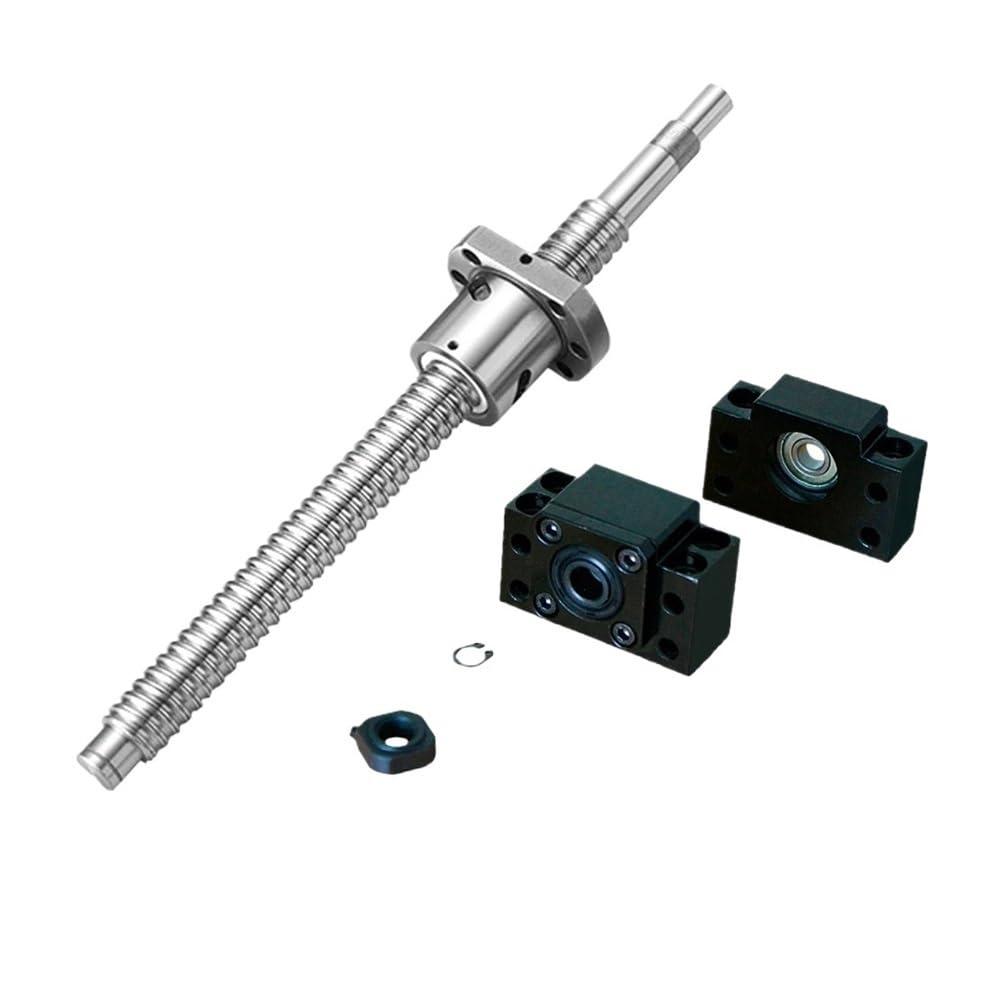 Vite a sfere 1605 SFU1605-250 300 400 450 500 550 600 650 700 750 1000mm Macchina terminale for dado a + supporto for vite a Bk12bf12(750mm)