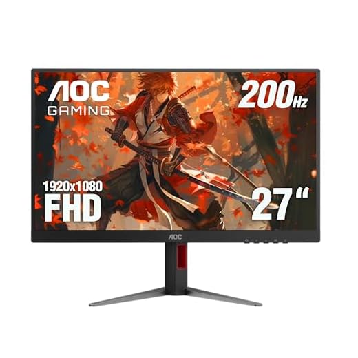 AOC 27G4H 27 inch Gaming Monitor, Full HD 1920x1080, IPS Panel, 200Hz, 1x HDMI 2.0, 1x Display Port, Console Gaming Ready, 3-Year Zero-Bright-Dot