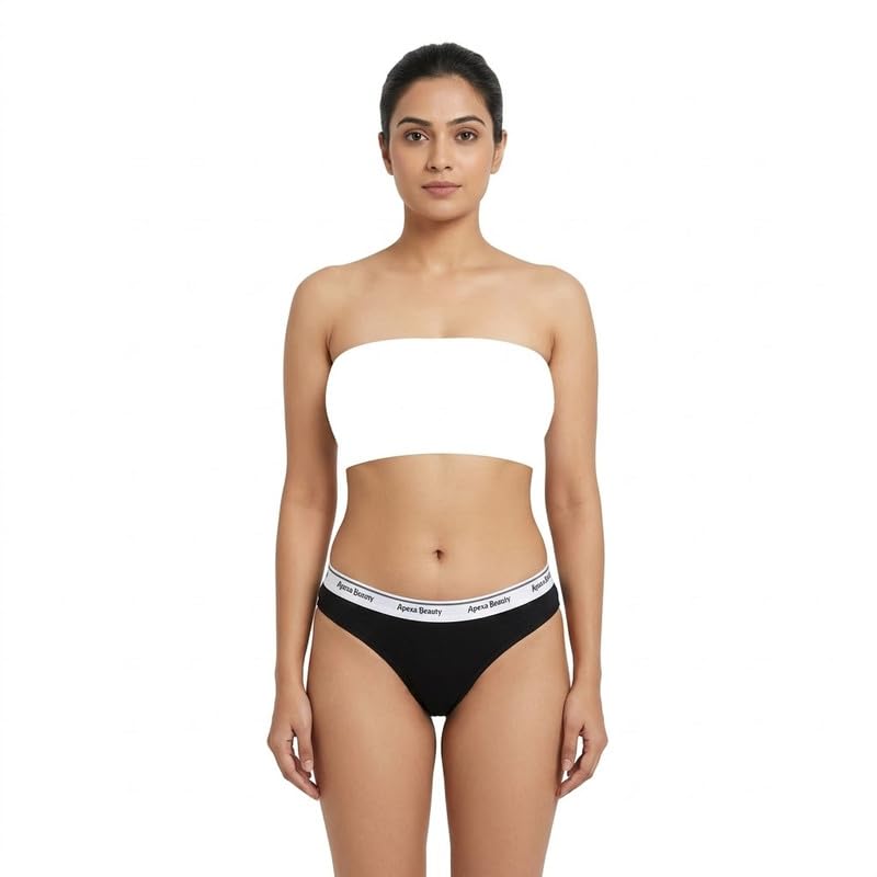 yuvivayrox Cotton G-Staring Thong Panties Combo Pack of 1 | Thong Panty for Women Sexy | Panty Set for Women (Black)-picture-44