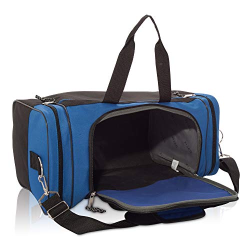 Blank Duffle Bag Duffel Bag in Black and Royal Gym Bag Luggage Bags Bags