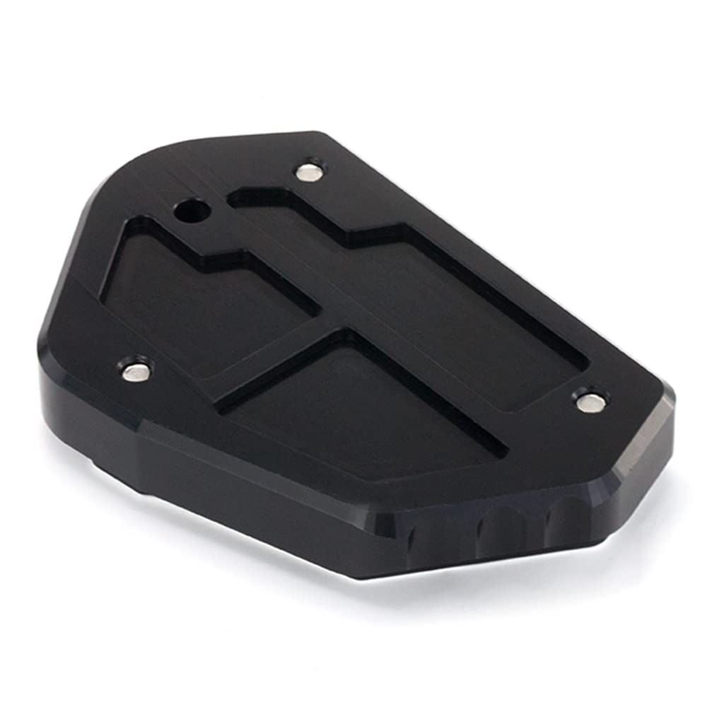 Modeer Per Suzuki V-Strom 650 650XT DL650 2004-2022 Moto CNC Supporto Piastra di estensione Cavalletto laterale Stand Pad vstrom 650 xt dl 650 vstrom650 accessorio (nero)