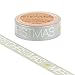 Produktbild Simplydeko Washi Tape - Masking Tape zu Weihnachten - Wundervolles Washitape Bastel-Klebeband aus Reispapier - Sprüche Merry Christmas Grau