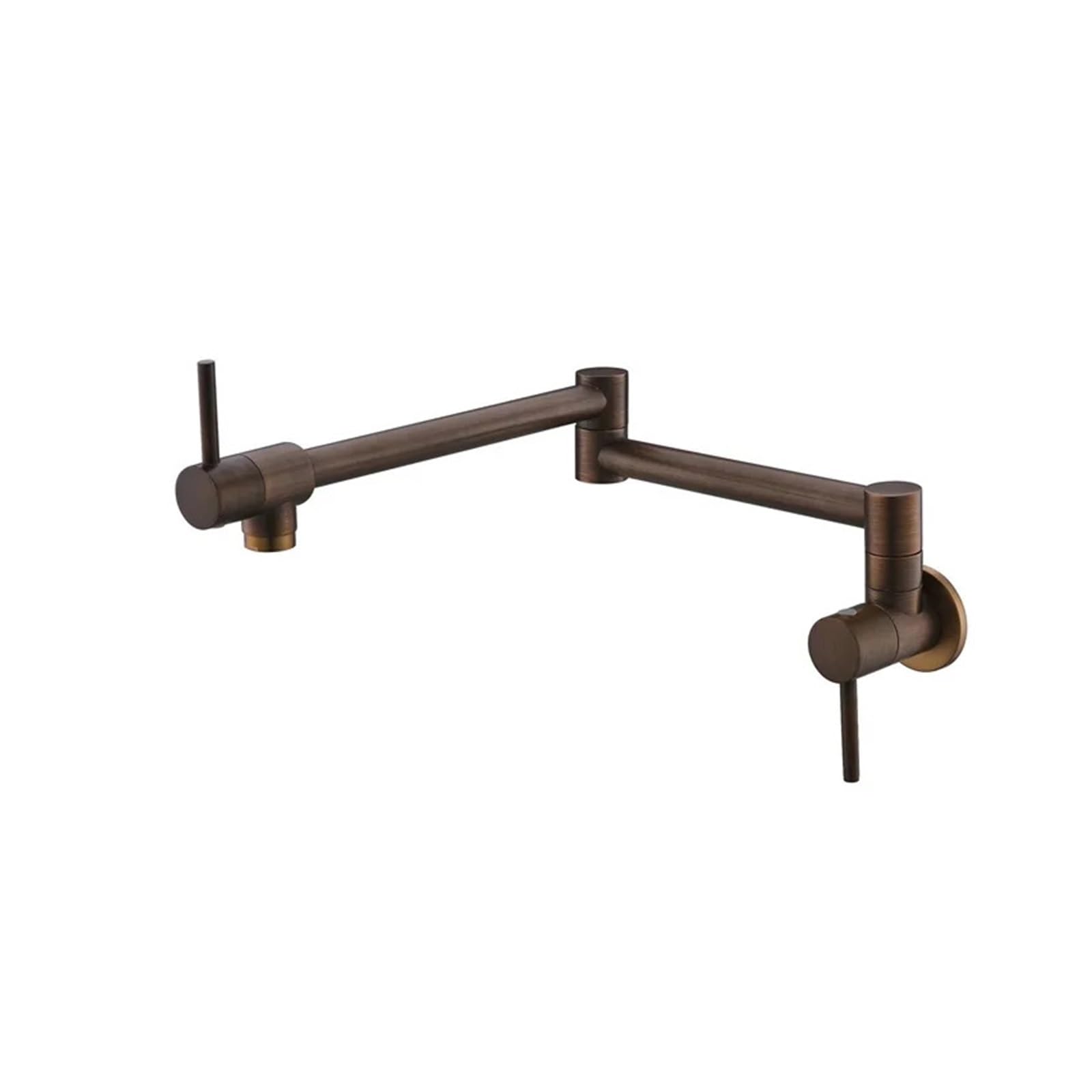 Ewsdsfs Antique Bronze Pot Filler Tap Wall Mounted Foldable Kitchen Faucet Inwall Cold Water Sink Rotate Folding Spout Brass(Antique Bronze)