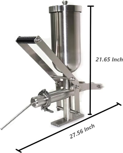 Máquina de llenado de donas manual comercial, inyector de crema de acero inoxidable para uso en cocina y restaurante