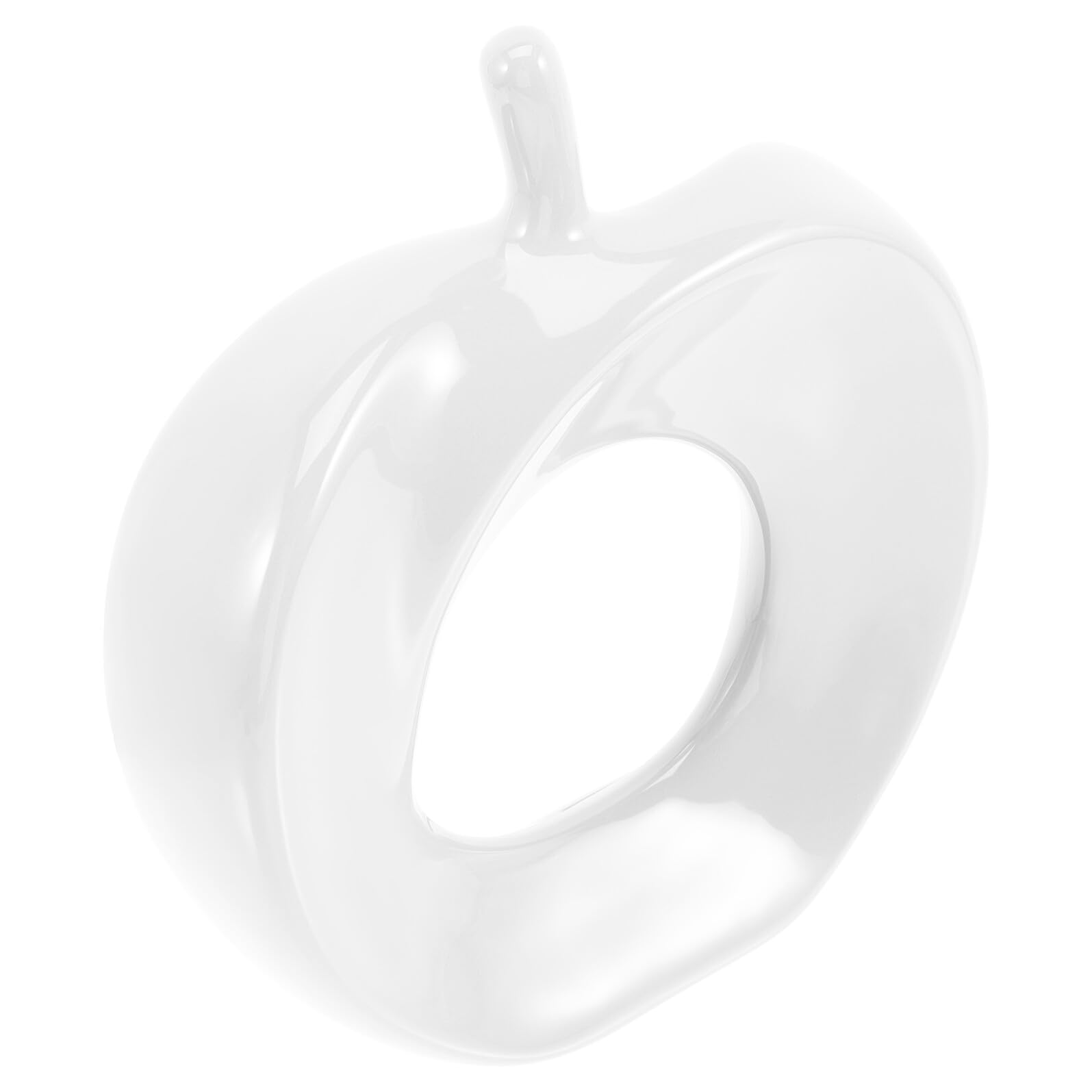 Pomme en porcelaine blanche Veemoon objet décoratif chic