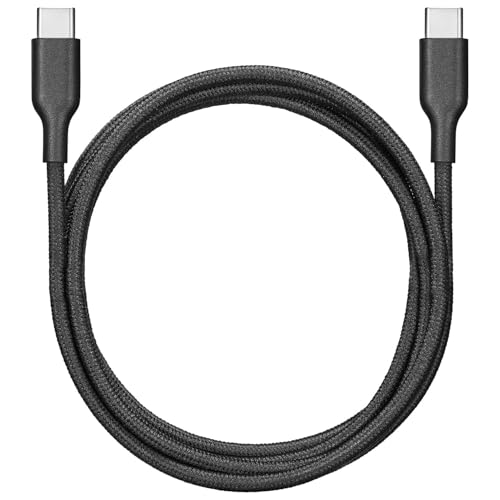 Image of Best Buy essentials 4 ft. 60W USB-C to USB-C Braided Charge-and-Sync Cable