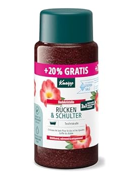 Kneipp Badekristalle Rücken & Schulter 20 gratis - mit wertvollem Extrakt der Teufelskralle - wohltuend wärmend entspan