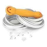 InstaTrim Self-Adhesive Flexible Moulding Trim Kit - Fast, Easy Installation with Professional Results - 20ft of White 1/2