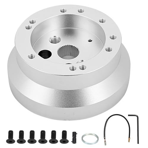 Universal 5/6 Hole Bolt Steering Wheel Short Hub Adapter Aluminum Compatible With Ididit GM Pontiac Chevy Truck Pickup