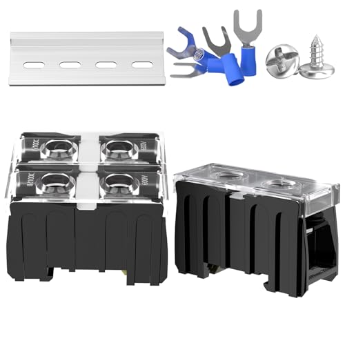 Bloques de terminales de riel DIN IN100BK 600V 130A para cables de 38mm²