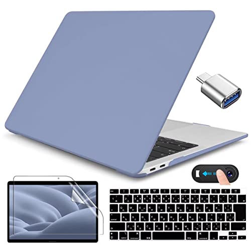 CISSOOK MacBook Air 13 P[X  یJo[ 2020 2021N V^ s }bgJo[ Lavender gray MacBook Air 13 C` A2337 M1 A2179 Ή  ^ ϏՌ 