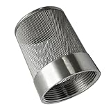 COTONLAKE 2inch 304 Stainless Steel Filter Head with Internal Thread Diameter of 58mm Connected to DN50 2-inch Water Pipe Filter Used to Remove Debris and Reduce Solid Entry（1pcs）