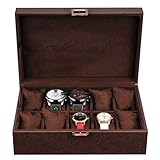 ? Robustes sicheres Schloss: Unser Uhrengeh?use für Damen und Herren verfügt über ein robustes Schloss, das Ihre Uhren schützt und verhindert, dass sie herausfallen und zerbrechen, wenn die Schachtel herunterf?llt. 