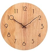 ACCSHINE Horloge Murale En Bois MDF - Silencieuse - Moderne
