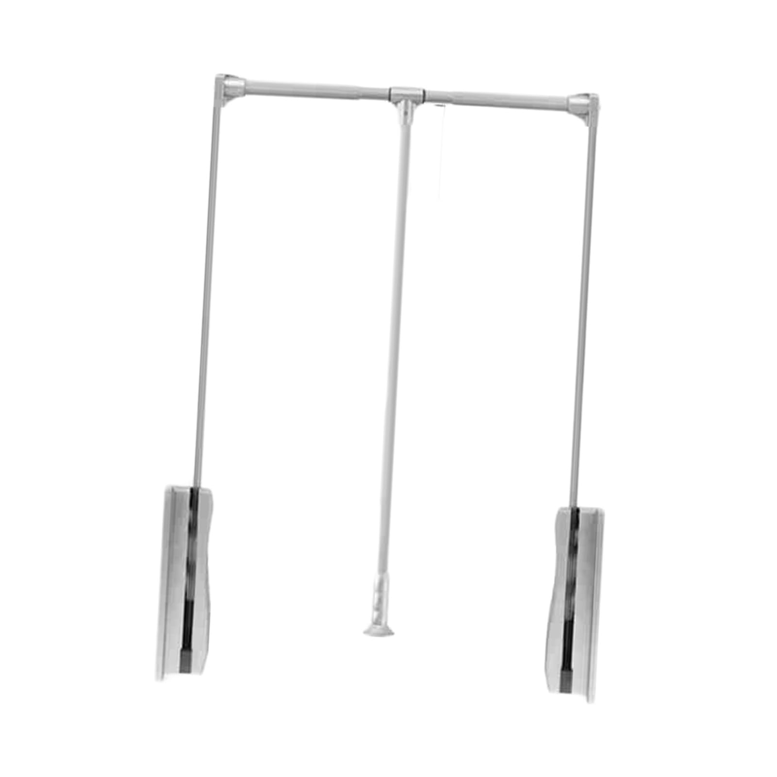 HTTGDGDH Adjustable Pull Down Closet Rod - Side Mounted Wardrobe Organizer For Clothing Storage - Fits Cabinets 21.65-49.21 Inches - Black, 930-1250Mm,Silver-700-930mm