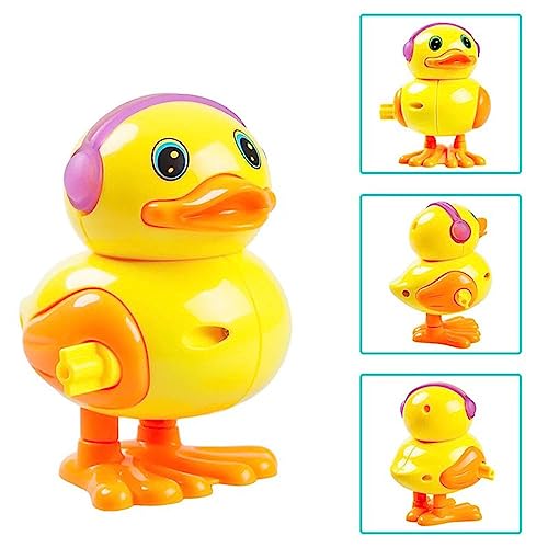 Image of Key Operated Wind Up Toys | Safe Colourful Jumping Moving Toy Rotating Head Keytoys | Best Engaging Educating Animal Bird Toys from 6 Months to 3 Years Old (Multicolor Random Combo) (3 Pack)