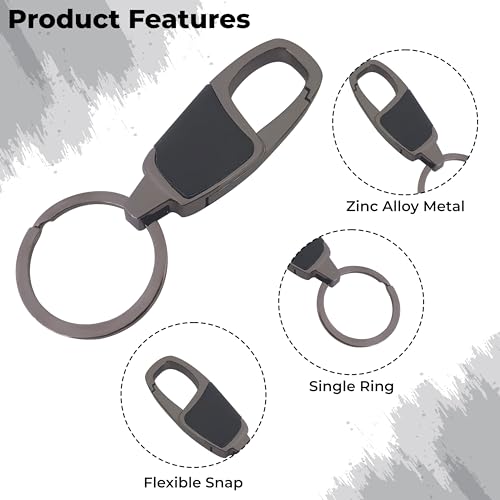 Image of Kraptick Keychain - Unisex Stainless Steel Key Holder for Bike, Car, Scooter & Home Compact Durable Rust-Resistant Keyring for Travel, Office & Daily Use-VV