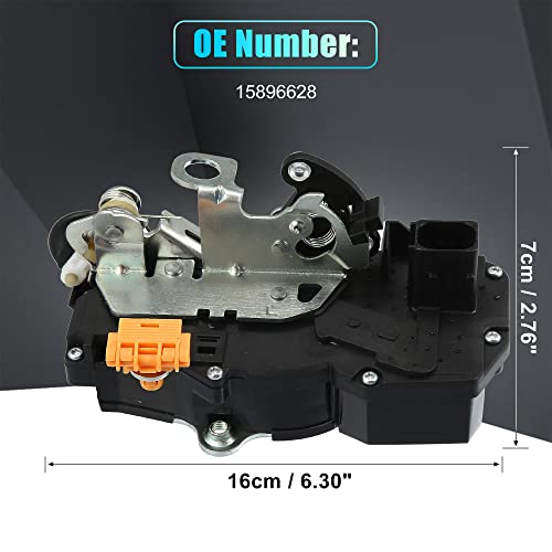 Image of X AUTOHAUX Power Door Lock Actuator Motor Rear Left Driver Side for Chevrolet Tahoe 2007-2009 for Chevrolet Avalanche 2007-2009 15896628