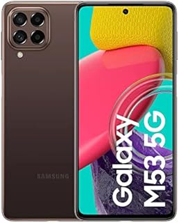 Samsung Galaxy M53 5G Mobile Phone SIM Free Android Smartphone 8GB RAM 128GB Storage Brown [Amazon Exclusive]