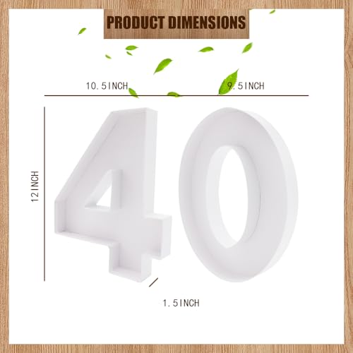 Image of 12 inch Fillable Number Paper Mache Cardboard Cutouts Sweet Charcuterie Board Tray(White, 40 Shape)