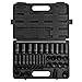 Sunex 2668, 1/2 Inch Drive Master Impact Socket Set, 39-Piece, SAE, 3/8" - 1-1/2", Standard/Deep, Cr-Mo Steel, Heavy Duty Storage Case, Includes Universal Joint