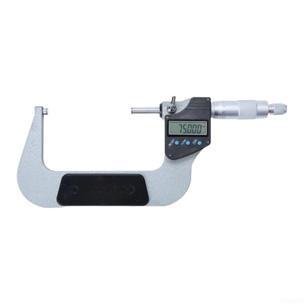 Digitales Elektronisches Mikrometer Mit LCD Anzeige 0,001 MM Präzision Zoll Und Millimeterumrechnung Hartmetall-Messflächen Bereich 0–25 MM(75-100mm)