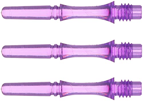 コスモダーツ フィットシャフト ギア シャフト スリムスピン クリアパープル1