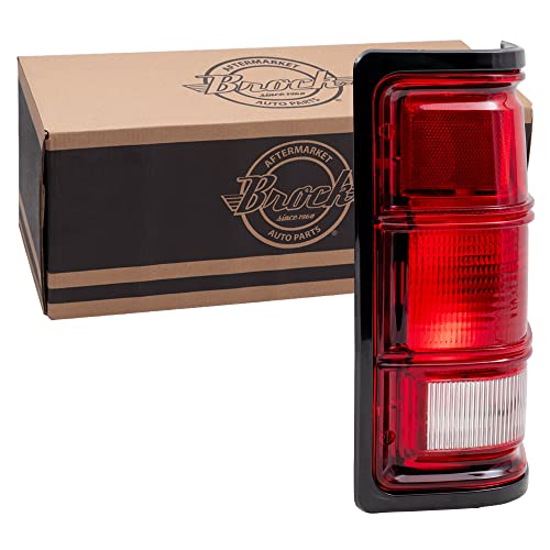 Tail Light for 1988-1996 Dakota Black Bezel From 11/27/1987 for 1981-1993 D150 for 1981-1993 D250 55076438 Right CH2801111