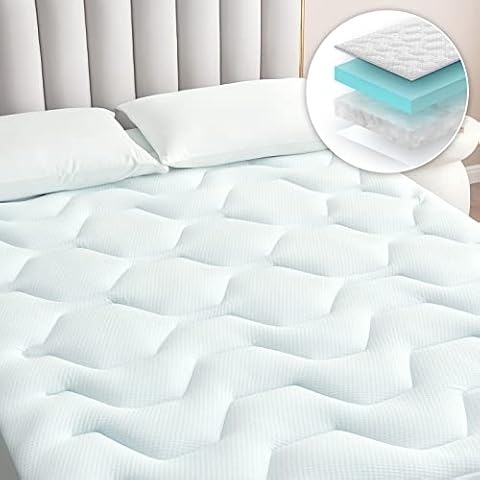 EHEYCIGA Gel Topper 150x200cm Boxspringbett Cover