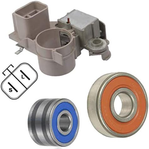 Alternator Rebuild Kit for 1991-1995 Stealth, 1992-1996 Mitsubishi Diamante, 1990-1994 Sonata 3.0L Regulator Brushes Bearings - 13352RK