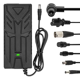 HPGAAVD 54,6V 2A Chargeur Trotinette Electrique pour Xiaomi 4 Ultra/4 Pro 2nd Gen/5, 5 Pro，48V Chargeur Universel Batterie Lithium avec 7 Connecteurs，Charge Rapide pour Hoverboard, E-Bike,Scooter
