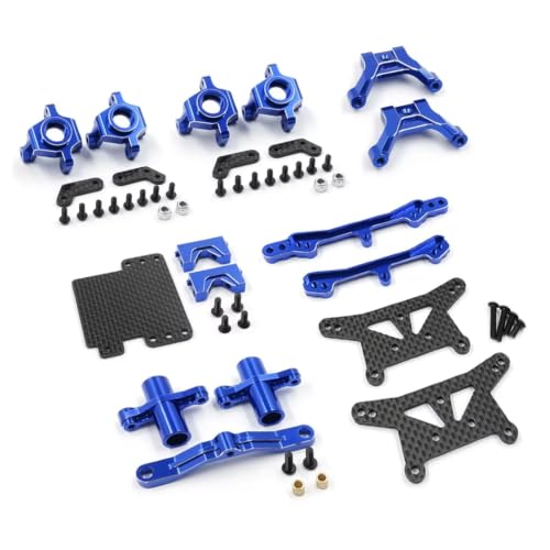 Kit conversion alu RC10 Rally 1/10 bleu de haute précision pour voiture RC