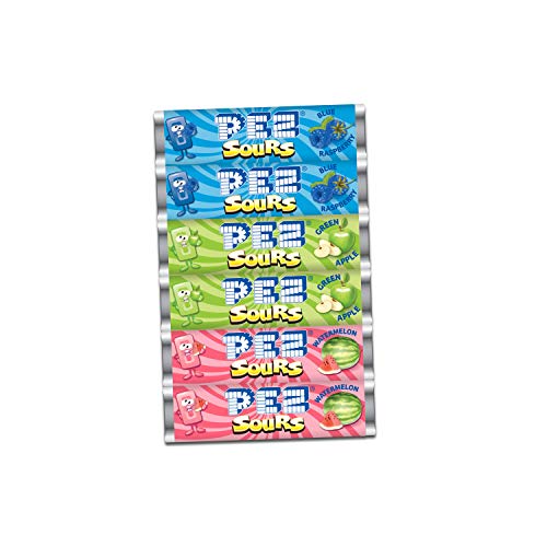 PEZ Candy PEZ Refills, 6- Packages, (Pack of 12) Sourz Candy 72 Count - image 2