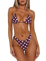 Pink Polka Dot in Brown