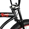 MICARGI SLUGO SS Fat Tire Cruiser Bike for Mens & Women, Chopper Stretch Bike with Hi-Ten Steel Frame 7-Speed Disc Brake, Complete Cruiser Bicycle for Adults (MBK/RD) #5
