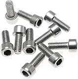TAODAN 10 piezas M5x12mm bicicleta botella de agua jaulas tornillo hexagonal tornillo roscado para ciclismo botella titular soporte rack accesorios