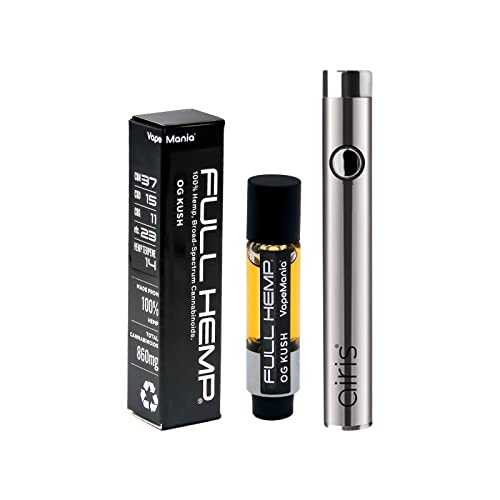 VapeMania FULL HEMP Cartridge OG Kush 1ml CBD CBN CBG ���L�b�h �X�^�[�^�[ �Z�b�g �Z�x86% �㋉�� �j�R�`���Ȃ� �^�[���Ȃ� Airis Vertex �V���o�[