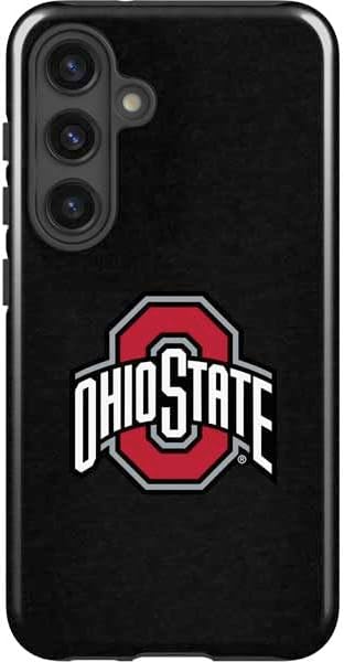 Skinit Impact Phone Case Compatible with Galaxy S25 Plus - Officially Licensed Ohio State University OSU Buckeyes Black Design