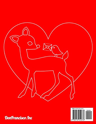 Valentine Animal Coloring Book