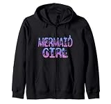 Supercute púrpura escamas sirena chica mágica Sudadera con Capucha