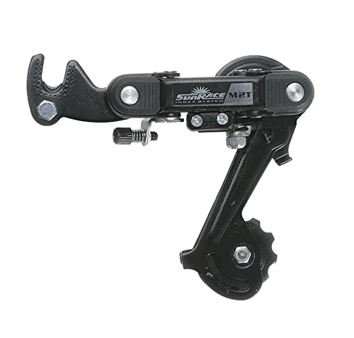 SUN RACE RDM2T Rear DERAILLEUR 6/7-SPEED Long Cage, Bracket Cambios, Adultos Unisex, Negro, ESTANDAR
