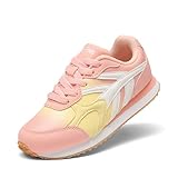 DREAM PAIRS Girls Sneakers Lace-up Tennis Running Casual Footwear LilLegends Lightweight Classic Walking Shoes for Little/Big Kid,Size 1 Little Kid,Pink,SDFS2414K