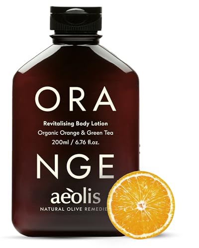 Loción corporal AEOLIS Skincare | Naranja Ultimate Care | Naranja y Jalea Real | 100% natural y sostenible | sin aditivos artificiales (naranja, 250 ml)